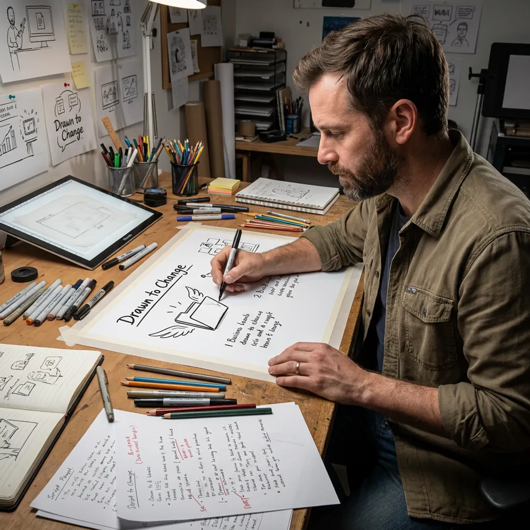 Hand-drawn B2B explainer video production