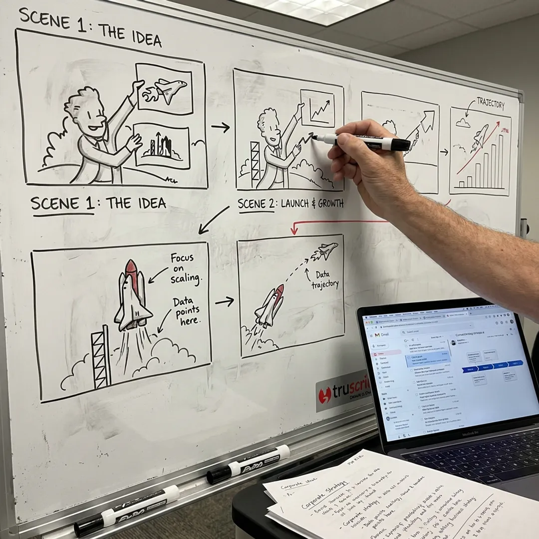 B2B whiteboard animation production