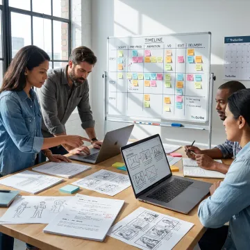 Enterprise video production planning session