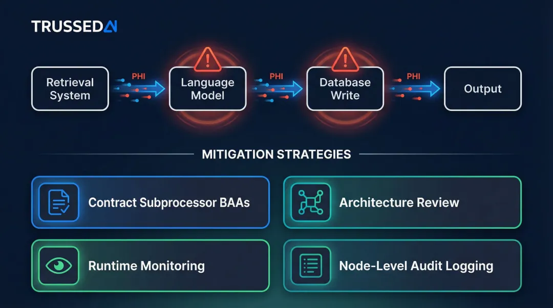 Agentic AI multi-model pipeline HIPAA compliance gap four mitigation strategies