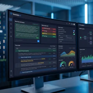 Dashboard monitoring production LLM outputs