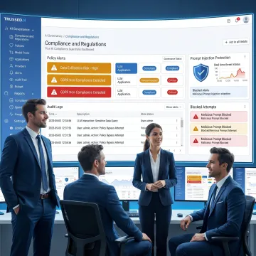 Enterprise AI security dashboard and governance controls