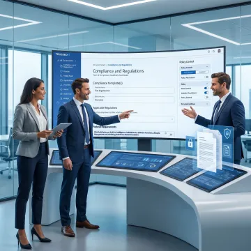 Legal team reviewing governed AI workflows