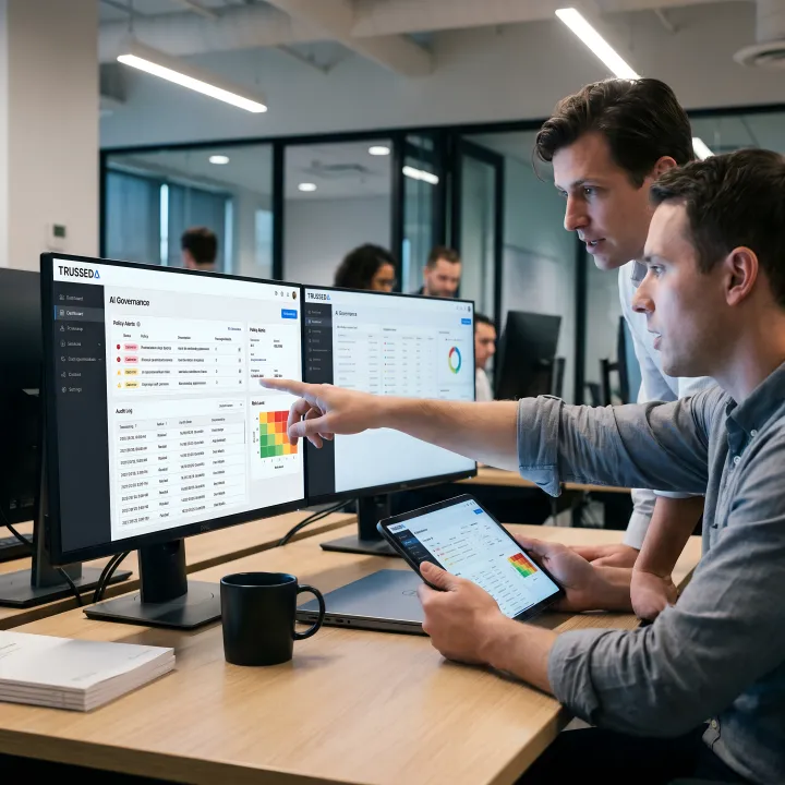 Enterprise AI security dashboard and governance controls