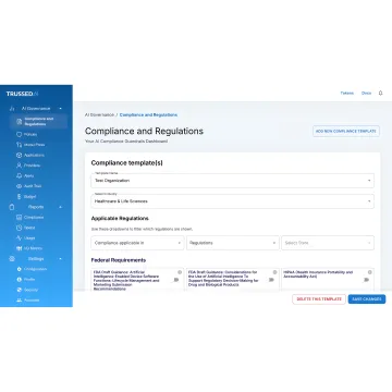 Enterprise AI policy enforcement dashboard