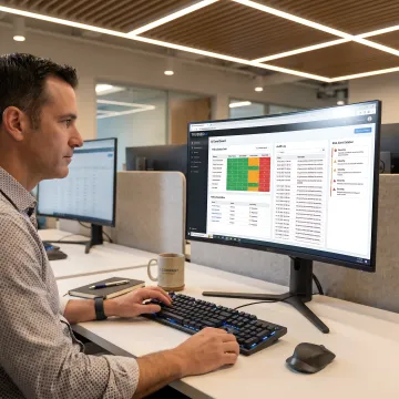 AI governance dashboard for financial services