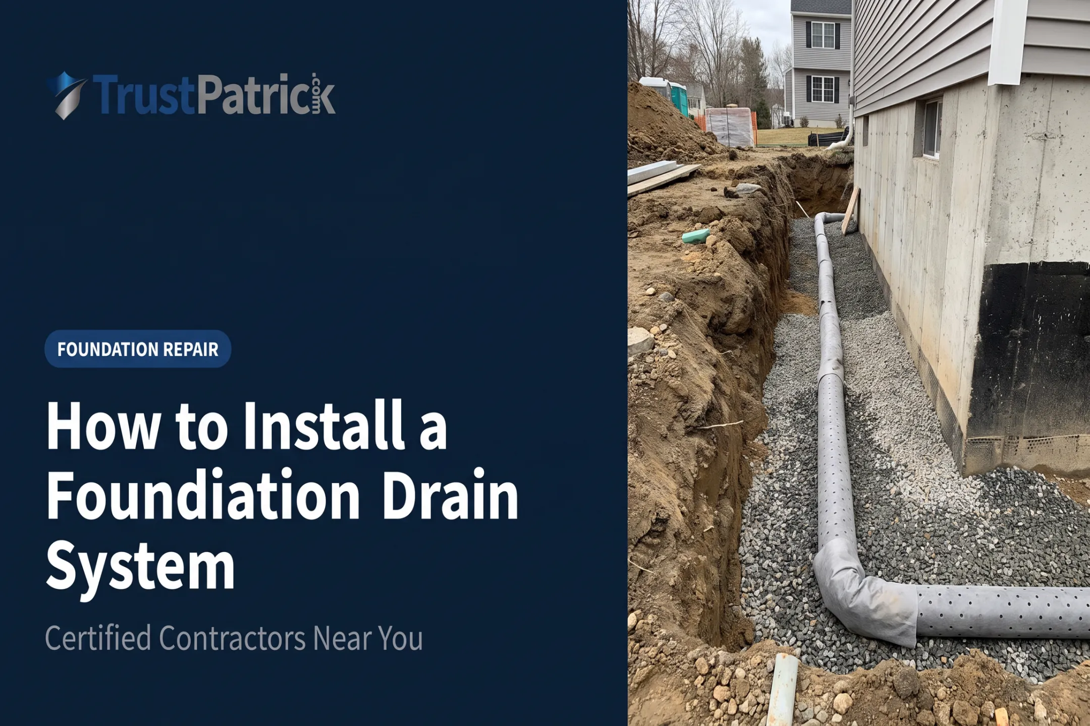 How to Install a Foundation Drain System