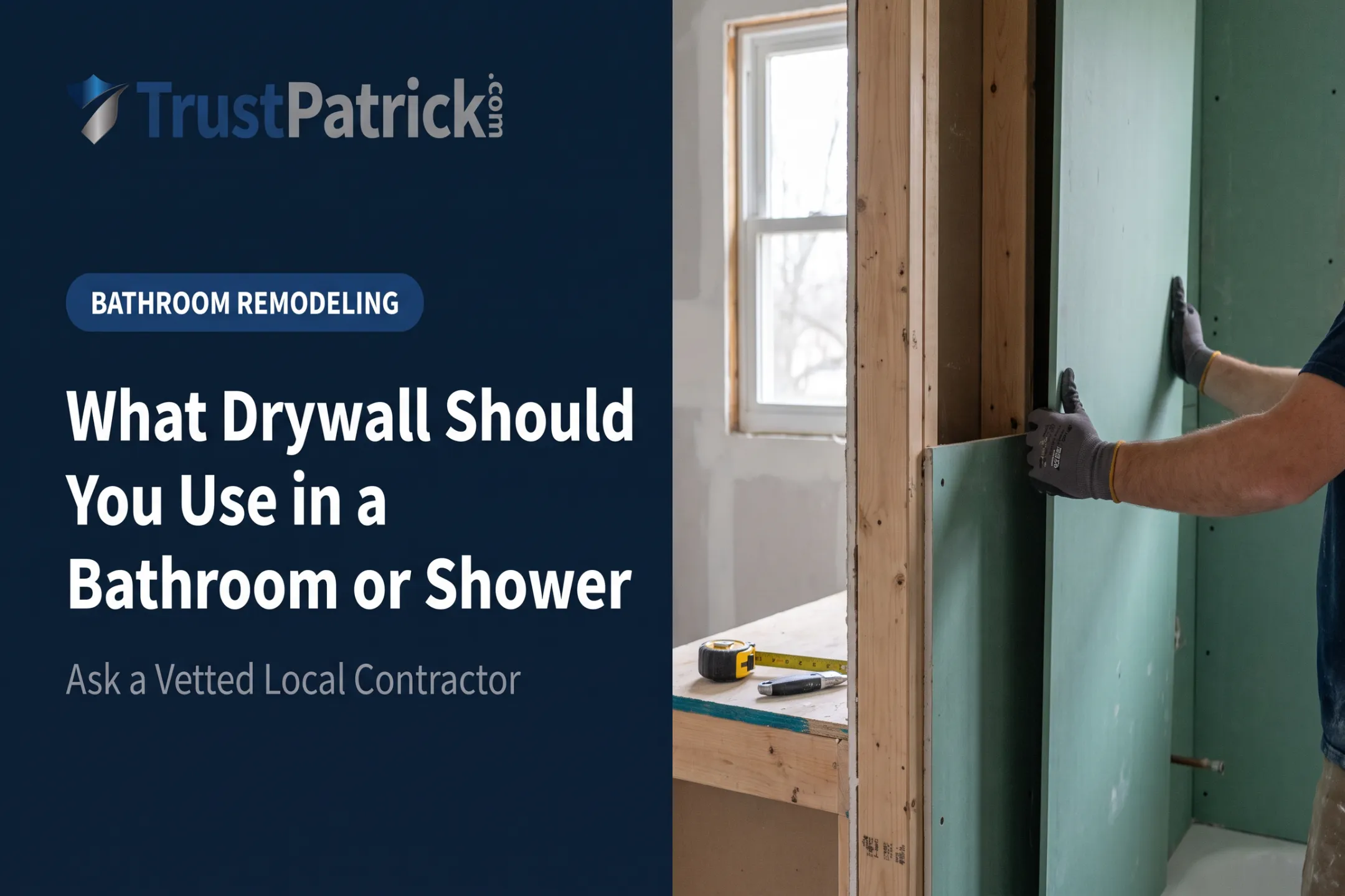 What Drywall Should You Use in a Bathroom or Shower