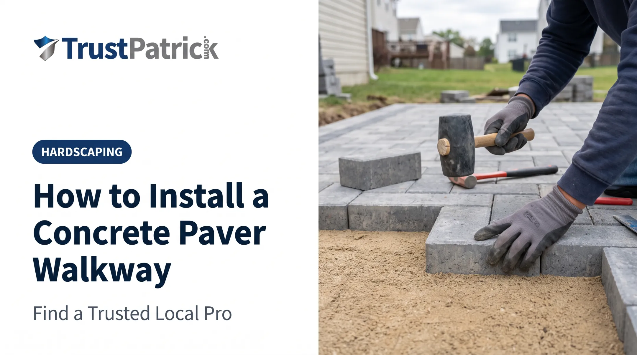How to Install a Concrete Paver Walkway