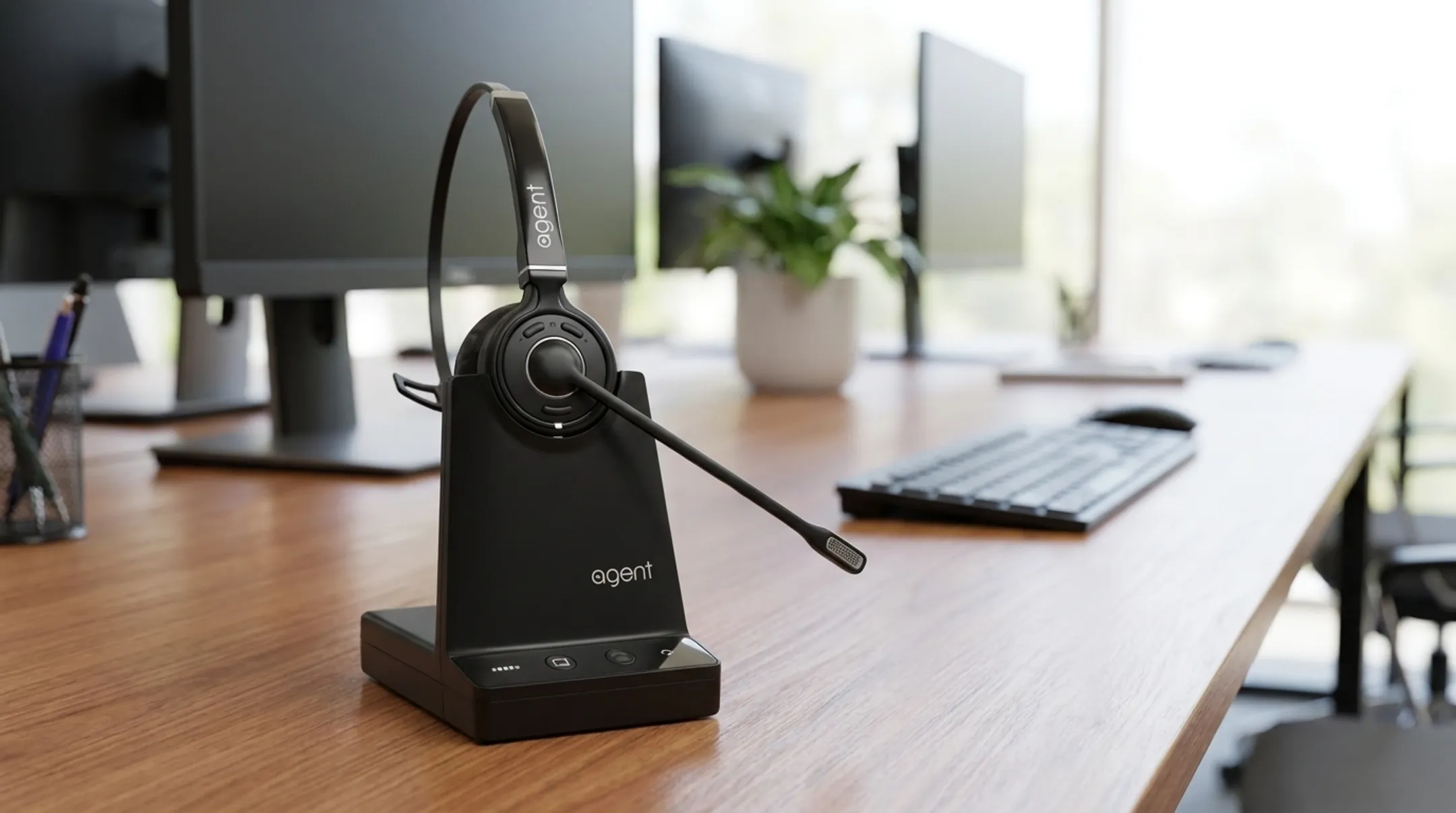TruVoice Agent AW50 wireless DECT boom headset product photo