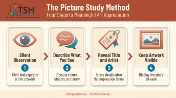 4-step picture study method for teaching art appreciation at home