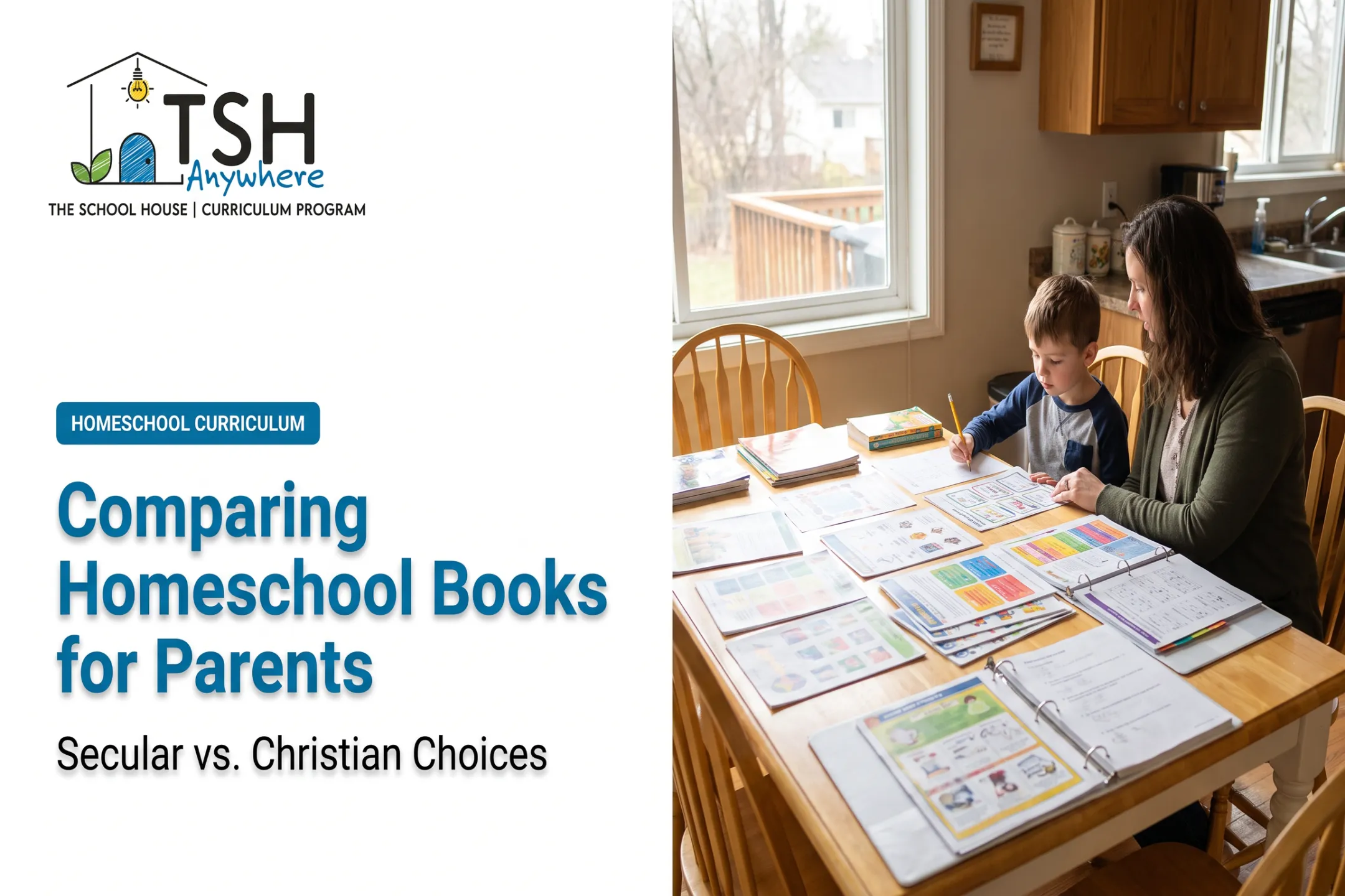 Comparing Homeschool Books for Parents: Secular vs. Christian Choices