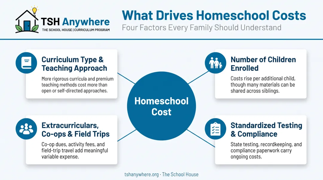 Four key factors influencing Georgia homeschool costs breakdown