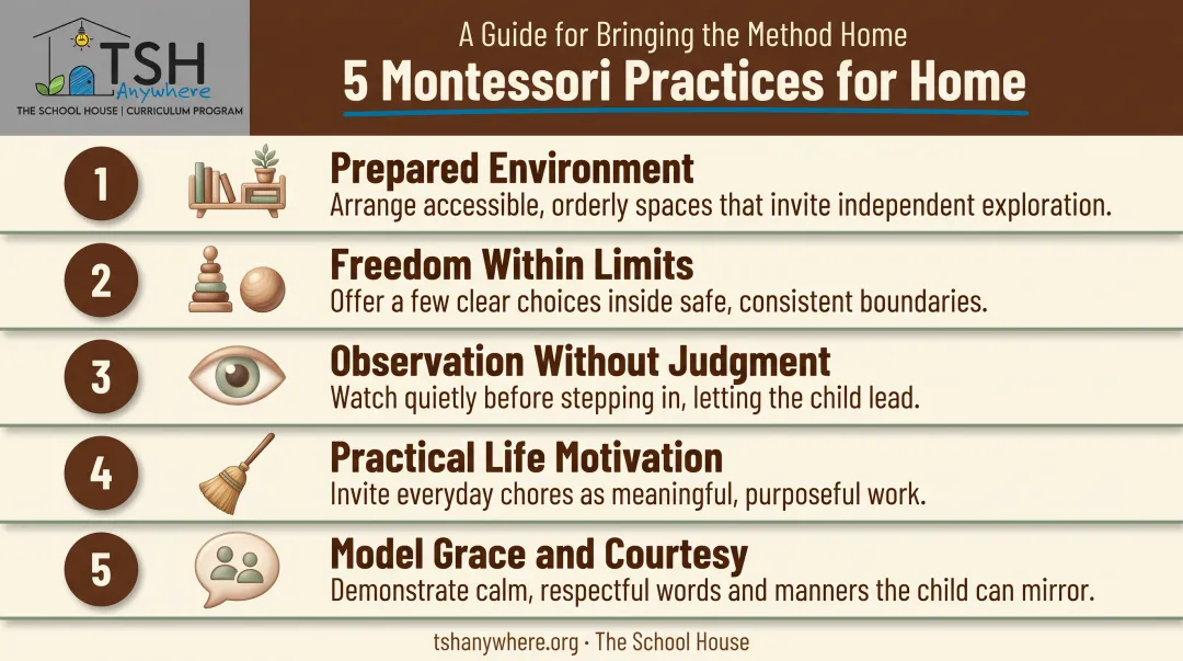 Five Montessori-inspired parenting practices for building independence at home