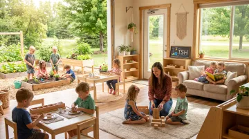 Montessori-based hybrid homeschool campus supporting community learning environment