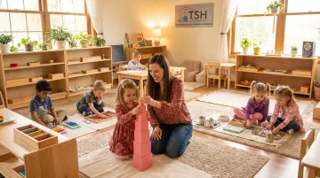 The School House classroom using Montessori-based American Emergent Curriculum