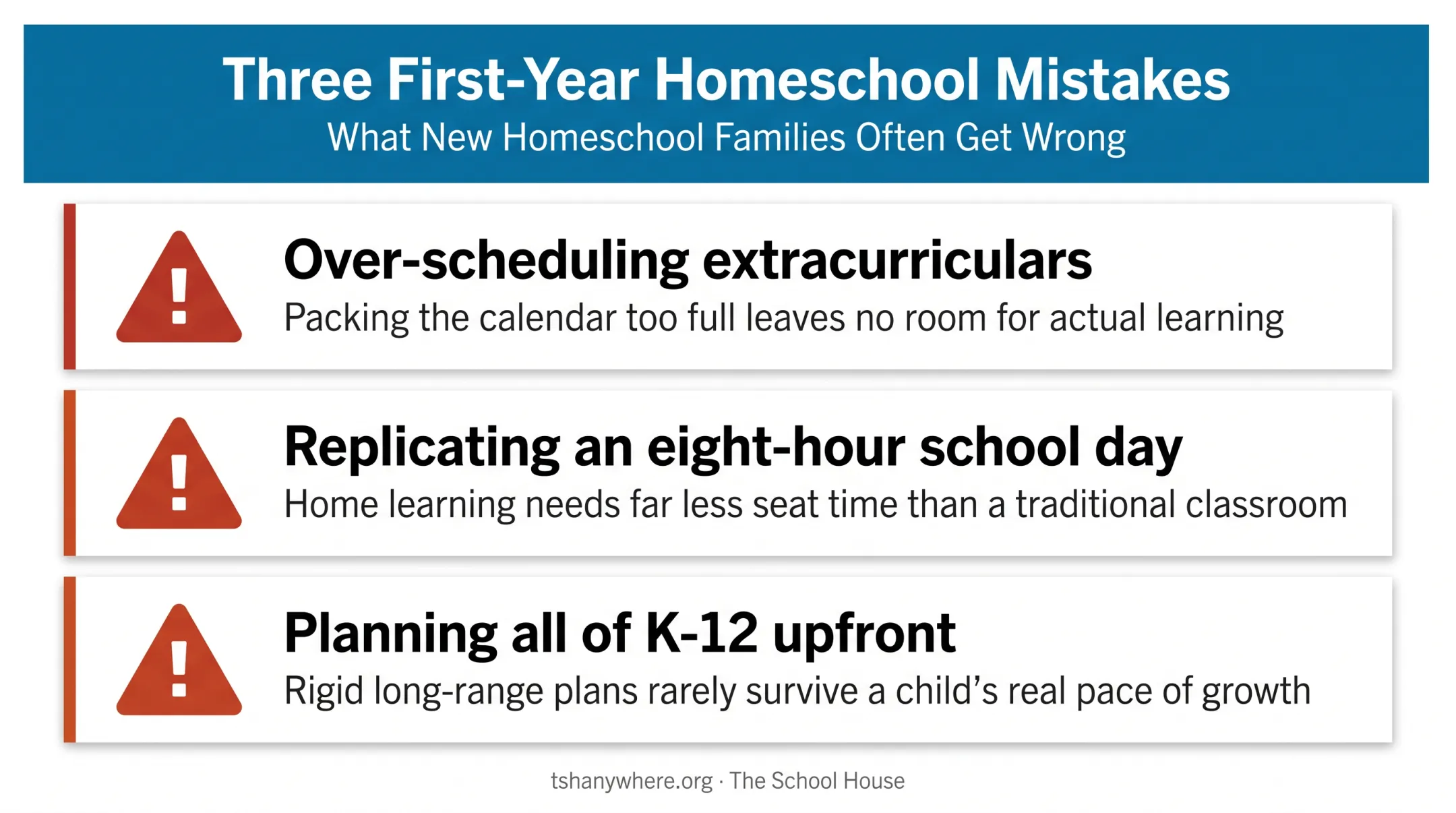 Three common first-year homeschooling mistakes to avoid
