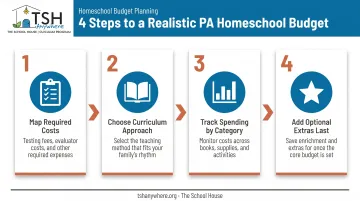 4-step process for building a Pennsylvania homeschool budget