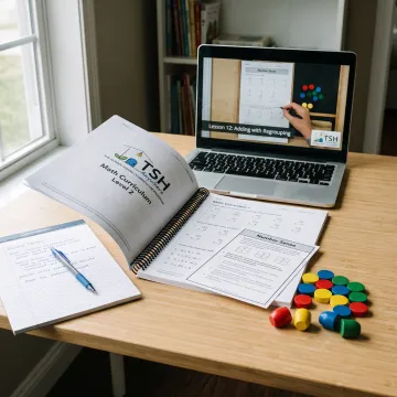 Homeschool math materials and parent training resources