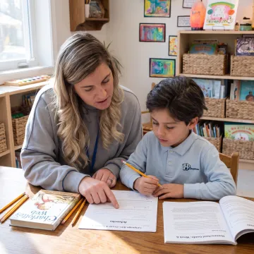 Homeschool language arts materials and family learning together