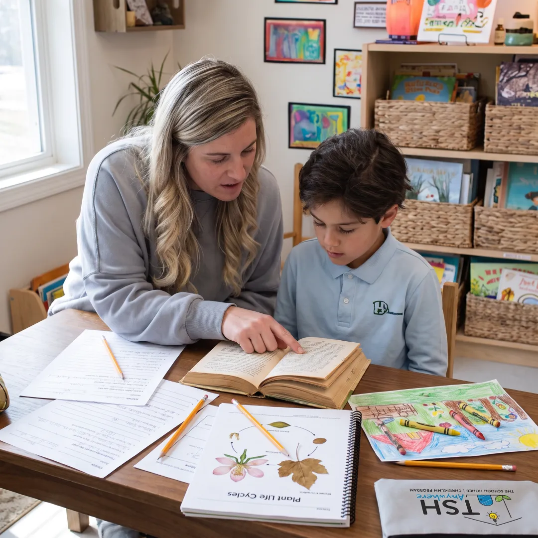 Homeschool literature study with books and hands-on lessons