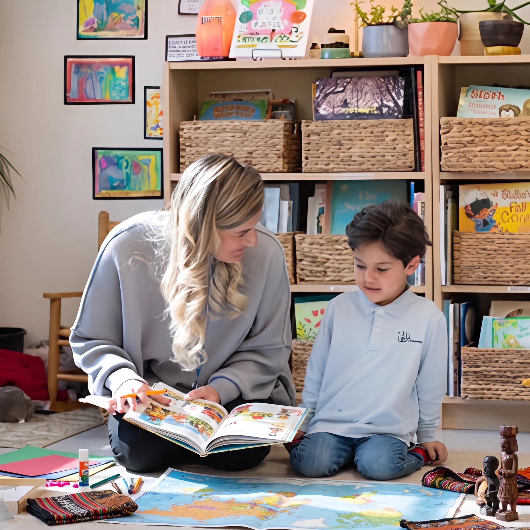Child learning history through diverse cultural resources