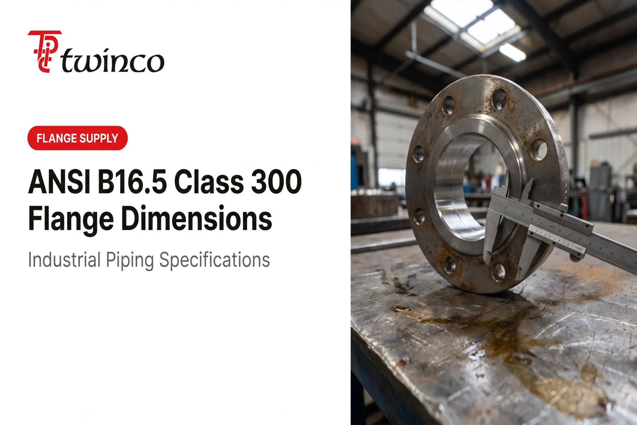 ANSI B16.5 Class 300 Flange Dimensions