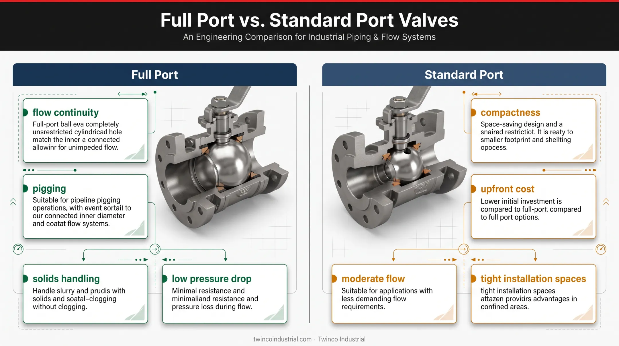 Full port versus standard port valve selection tradeoff comparison