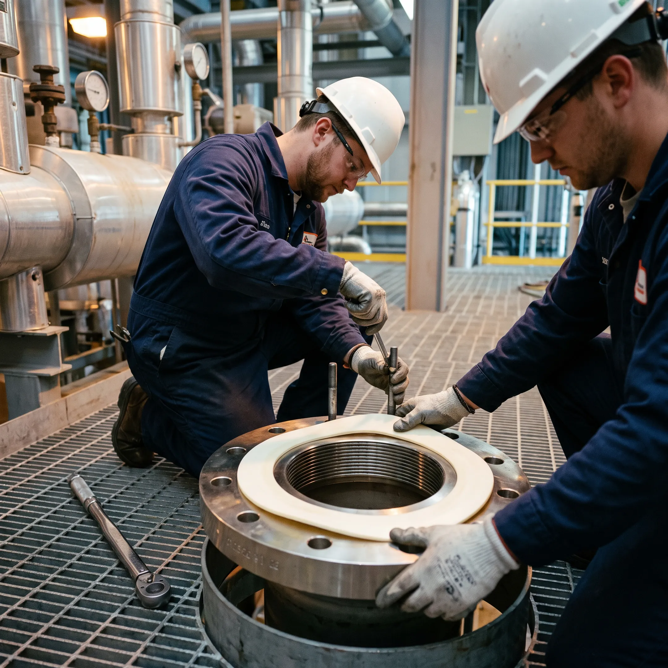 Power generation flange gasket application