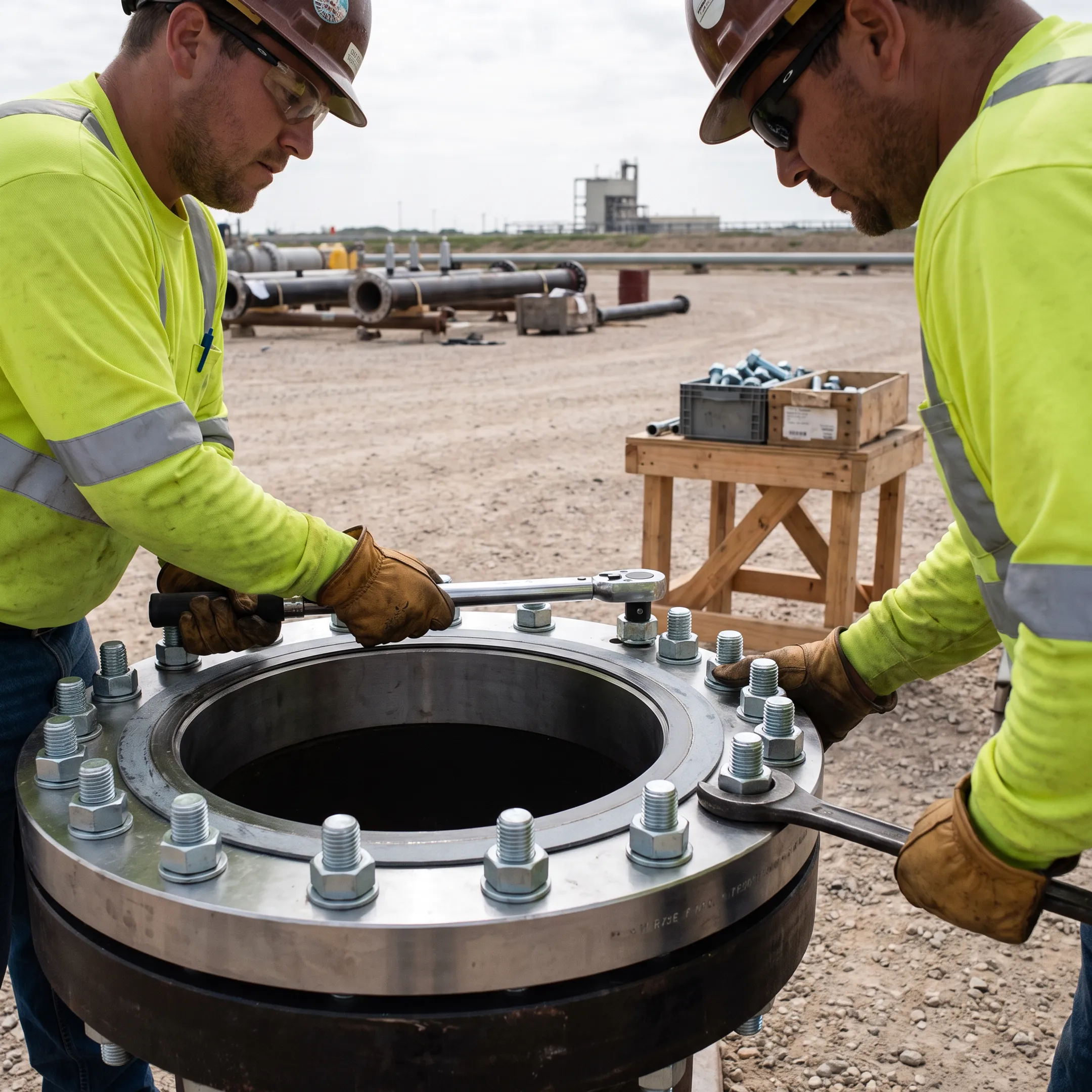 Pipeline applications using threaded flanges