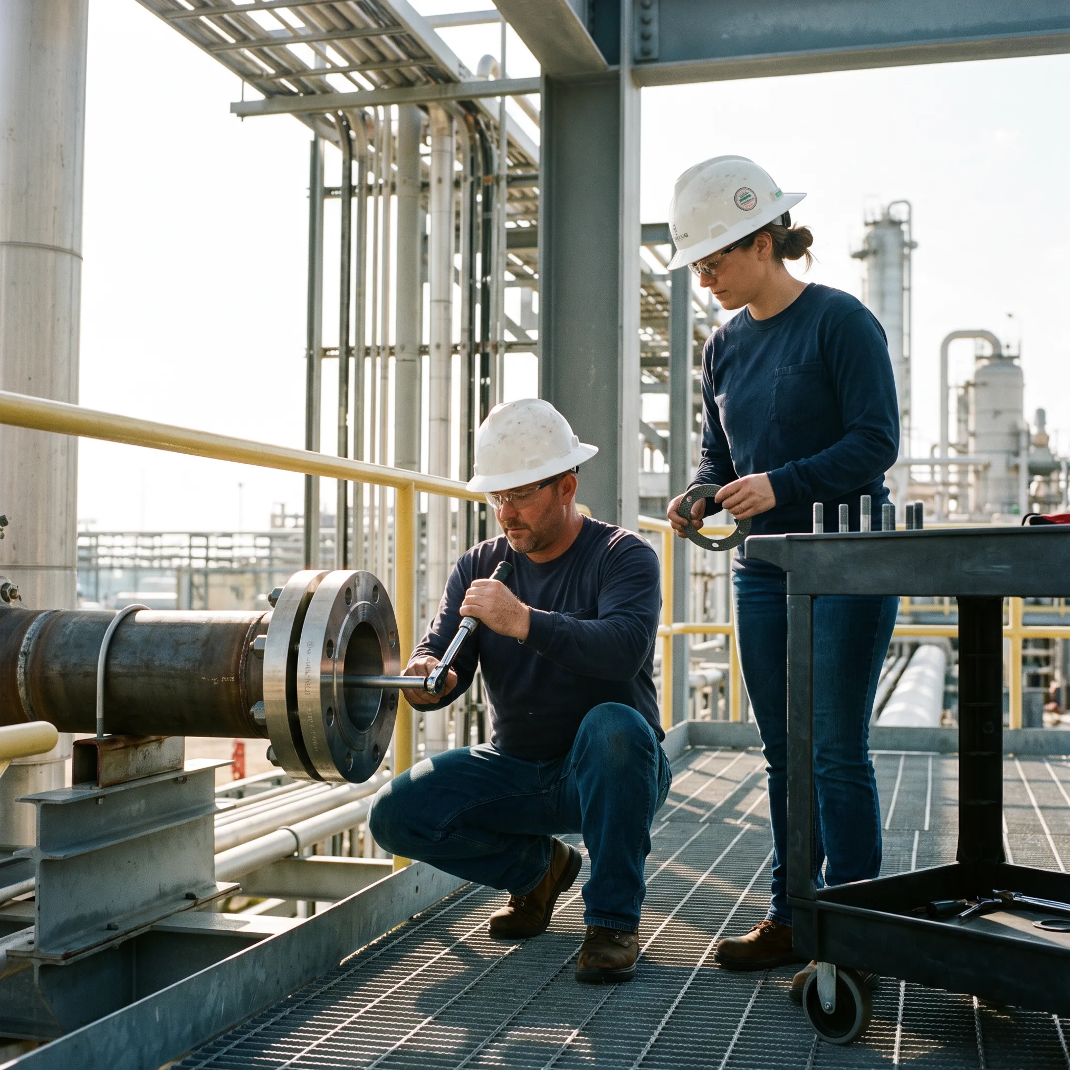 Manufacturing maintenance flanges