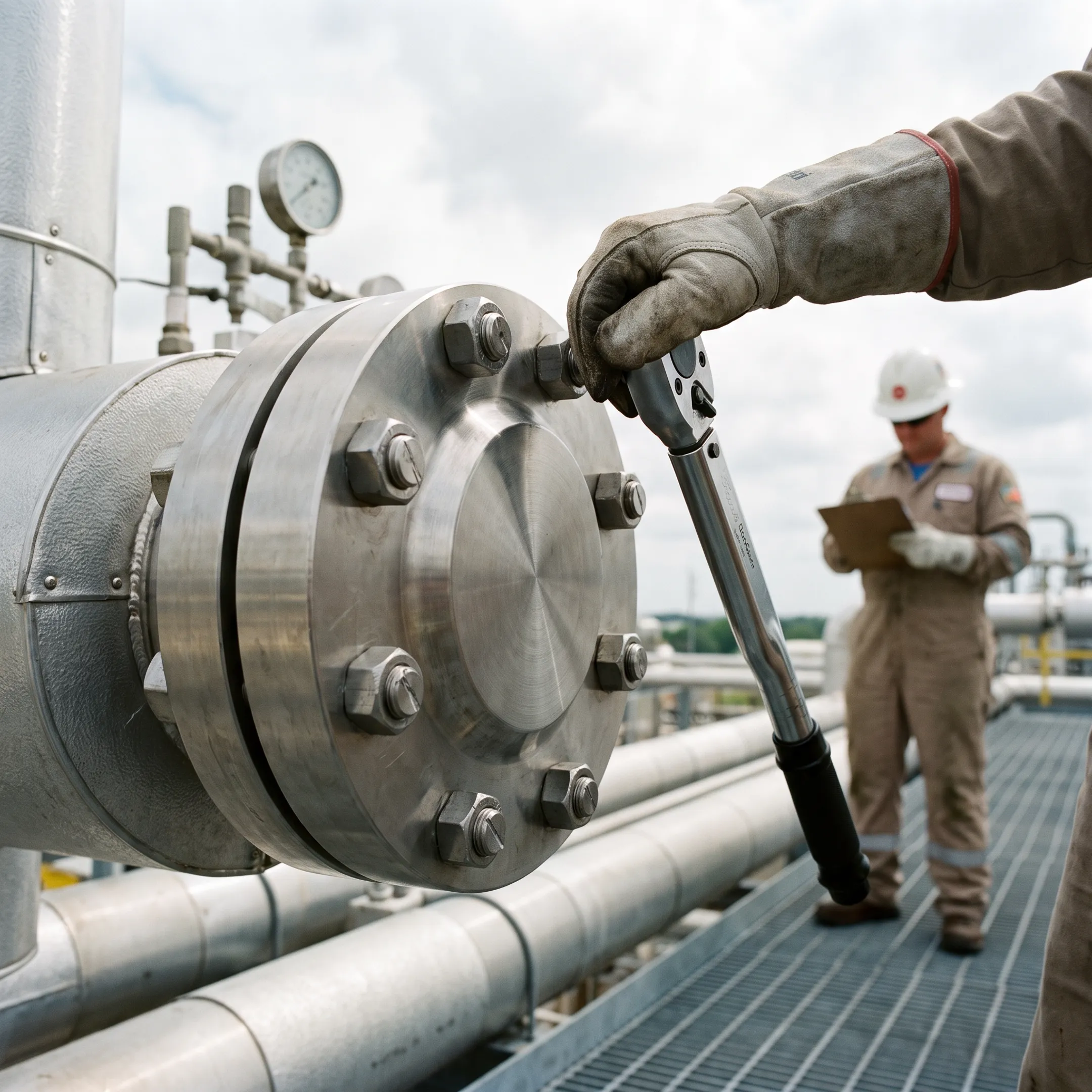 Petrochemical plant bolting