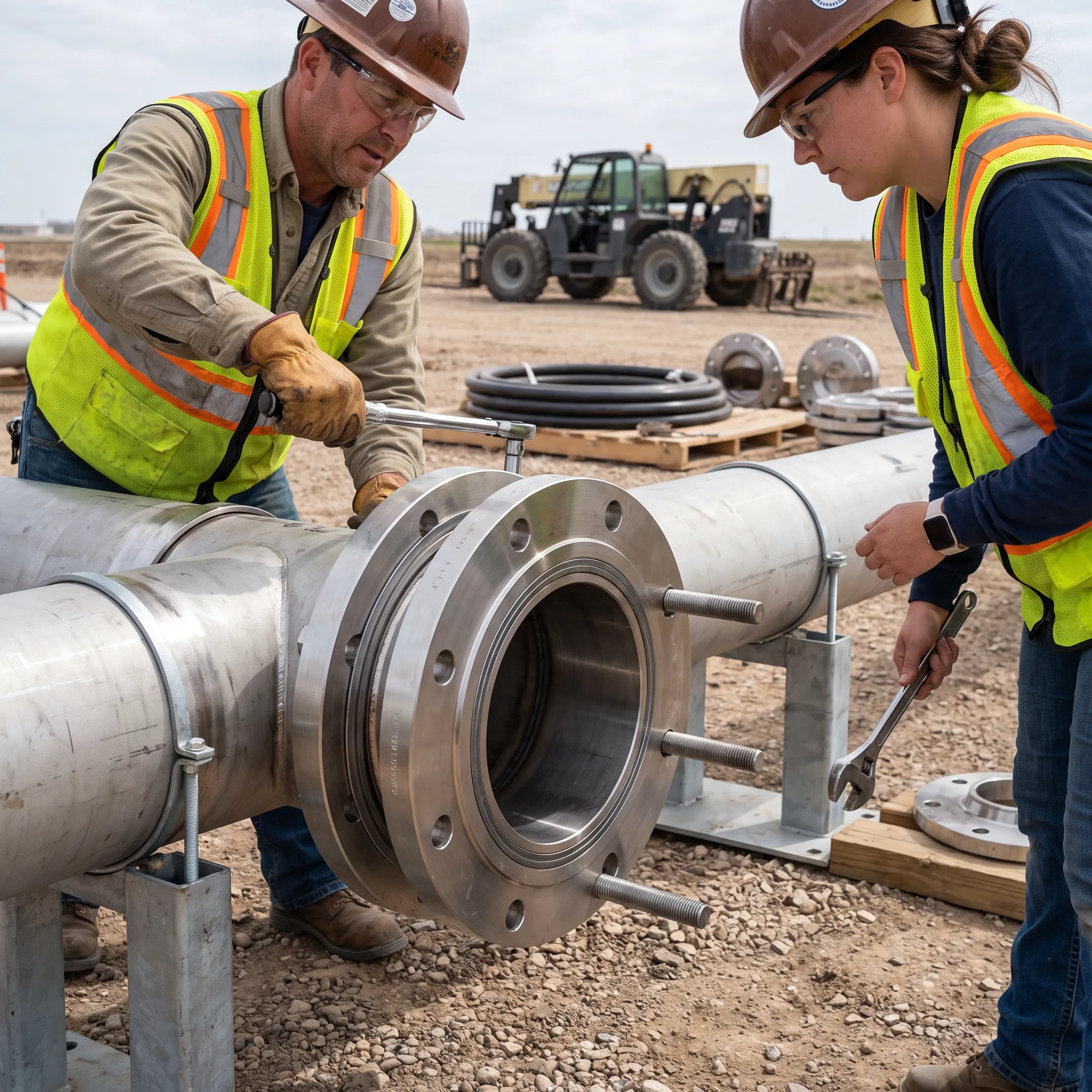 Pipeline contractors using stainless steel flanges