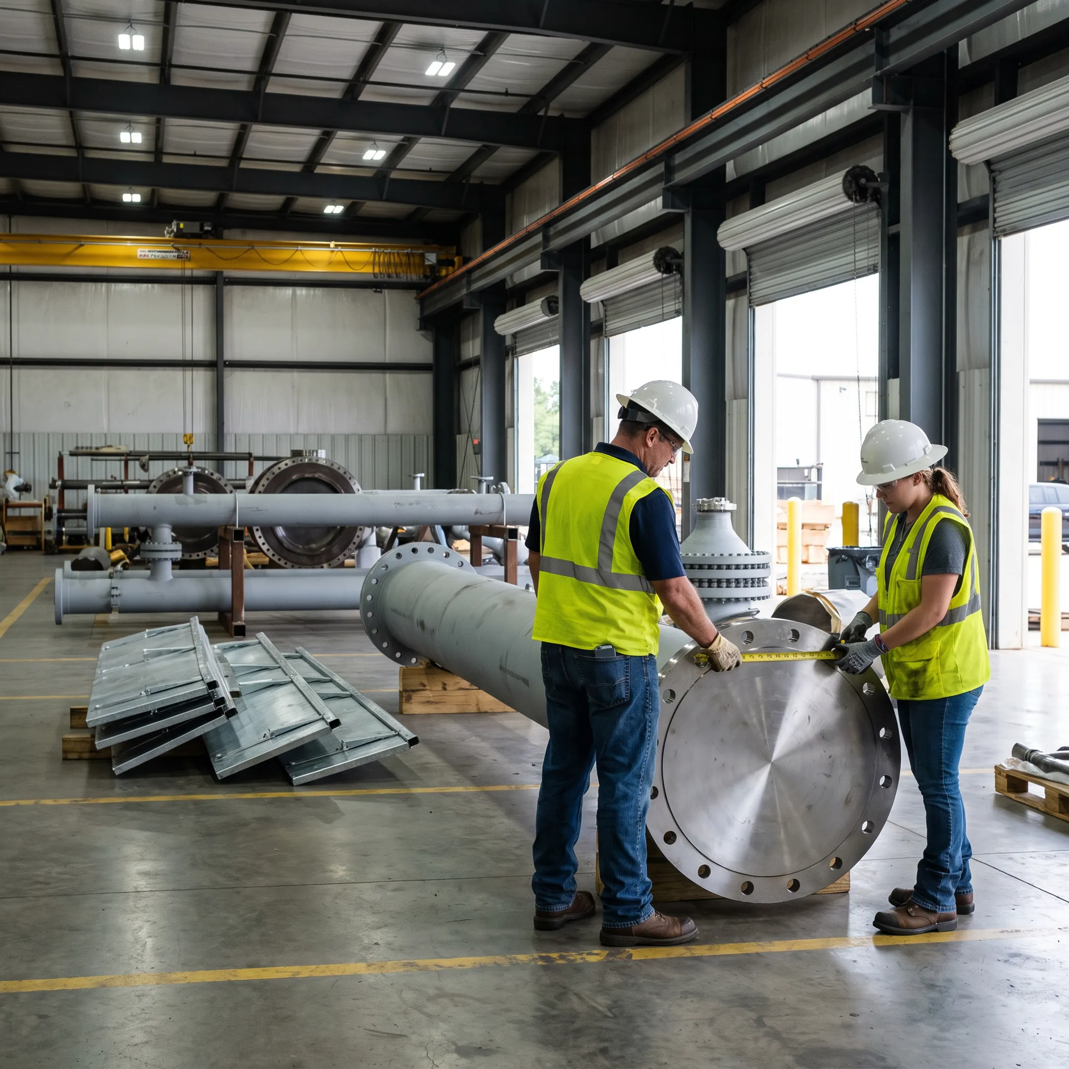 Paddle blinds for industrial fabrication