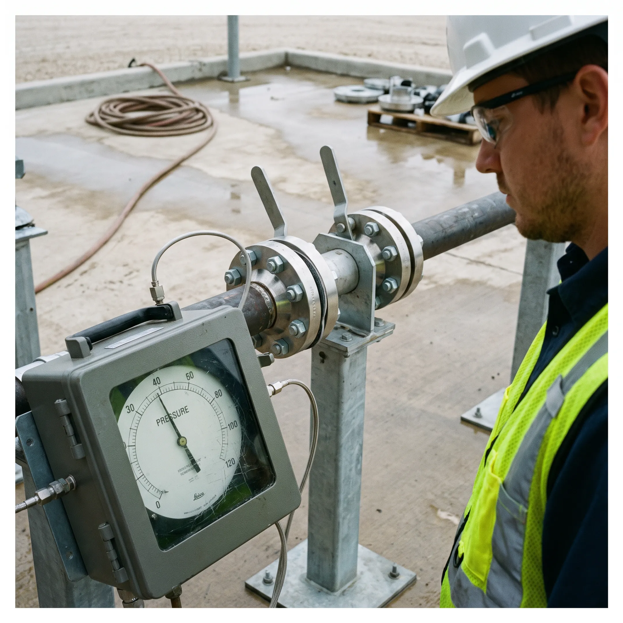 Paddle blinds for hydrostatic testing