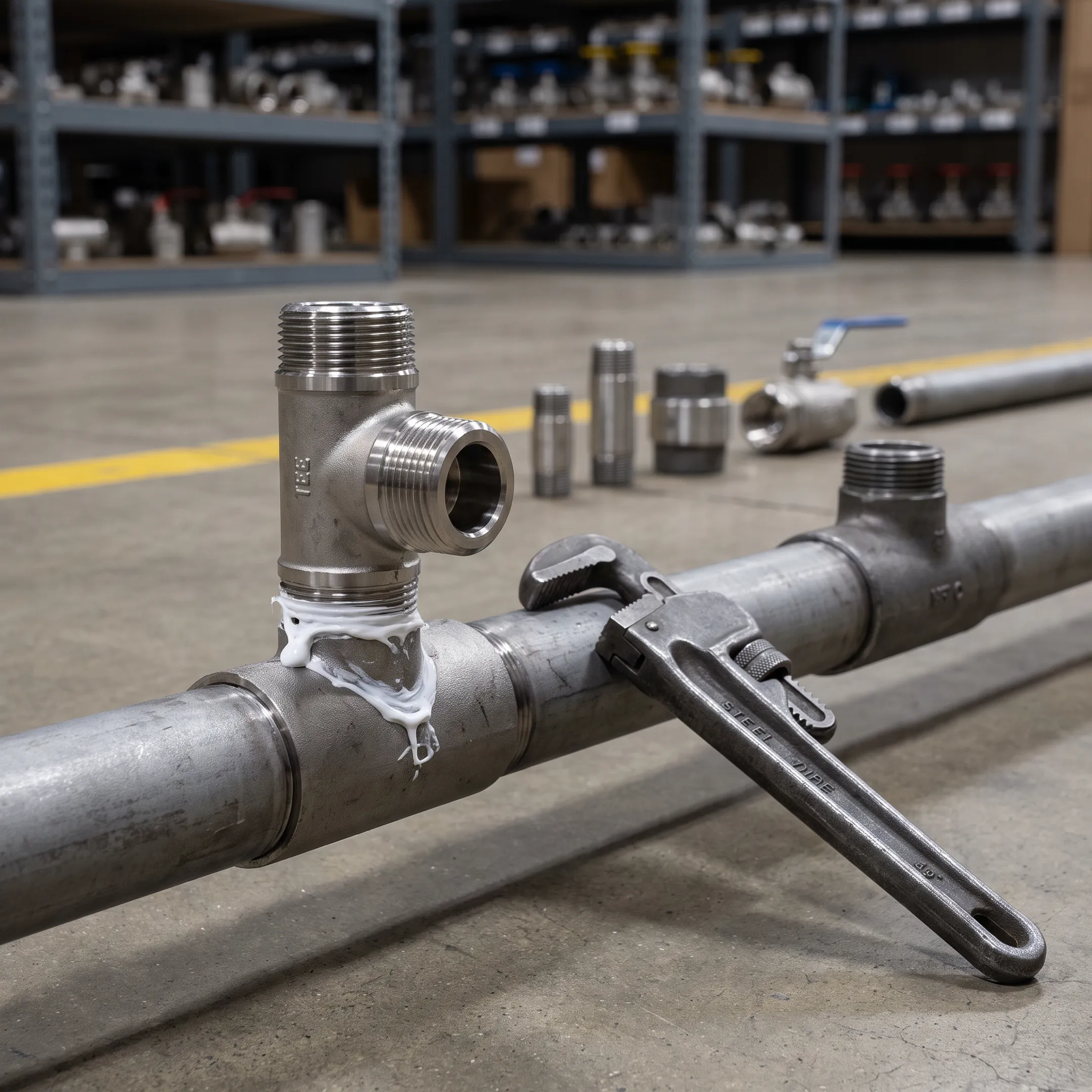 Small bore tee fittings in process piping