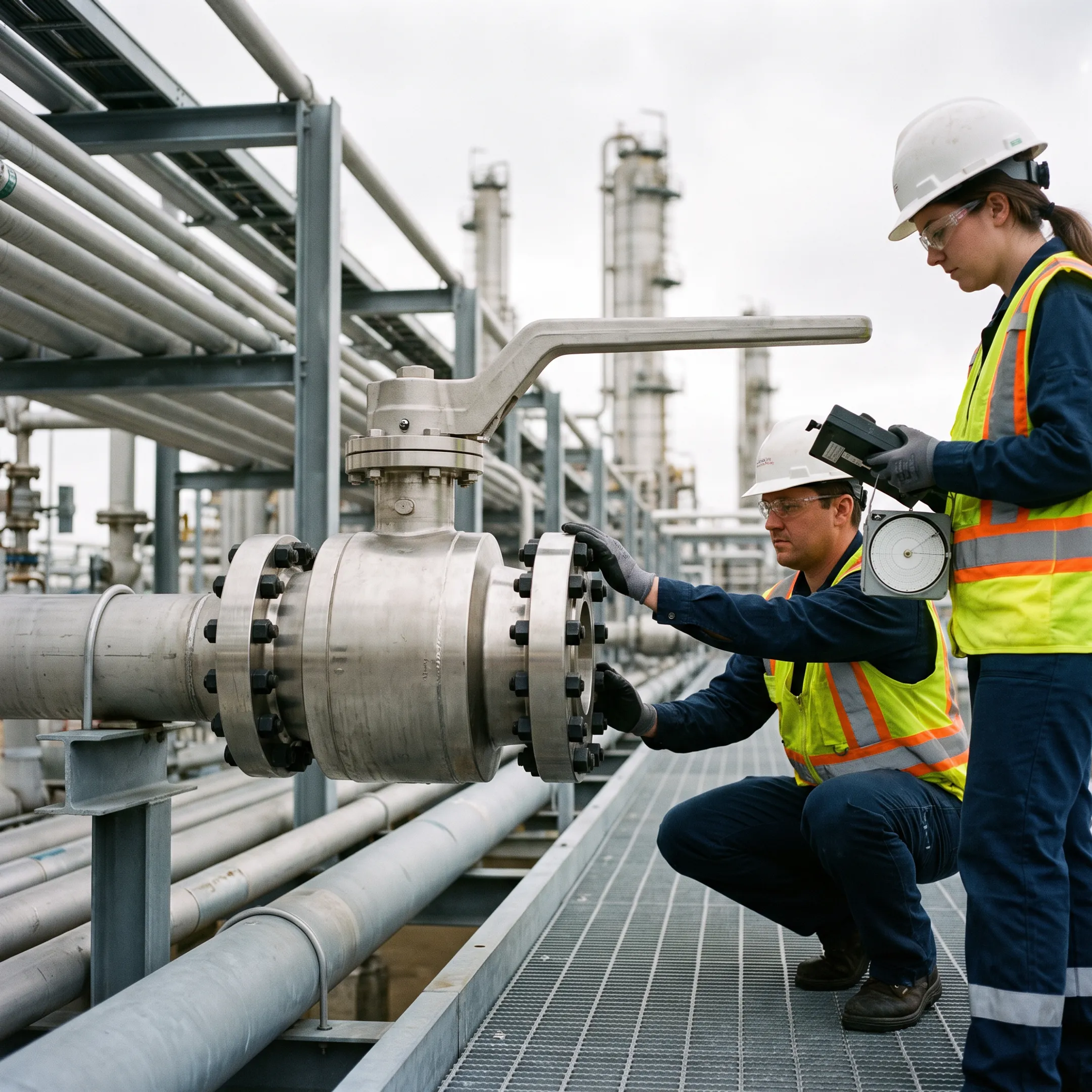 Oil and gas valve application