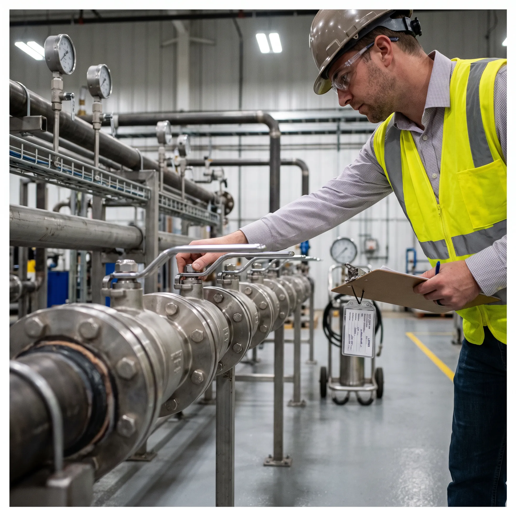 Manufacturing valve application