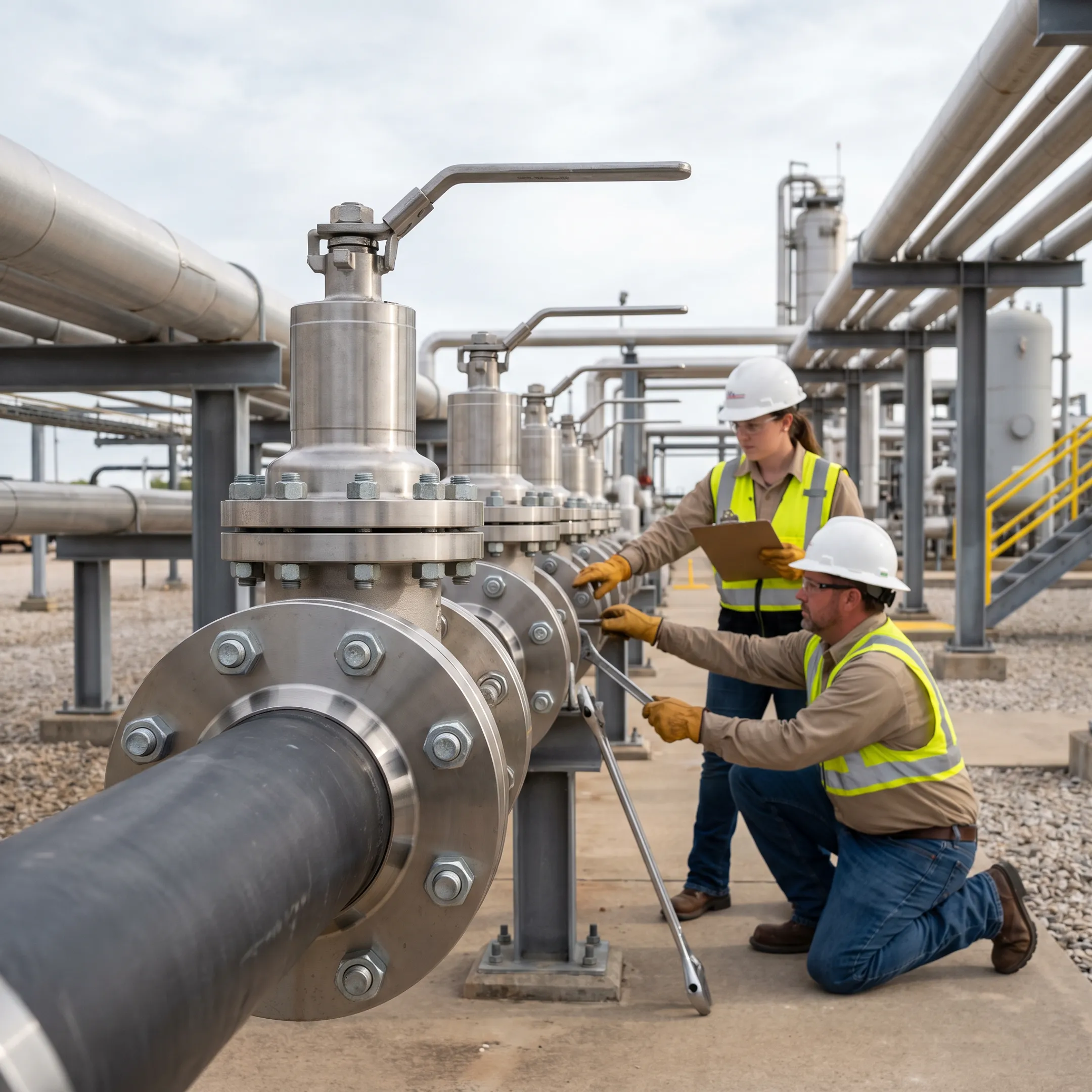 Oil and gas valve application