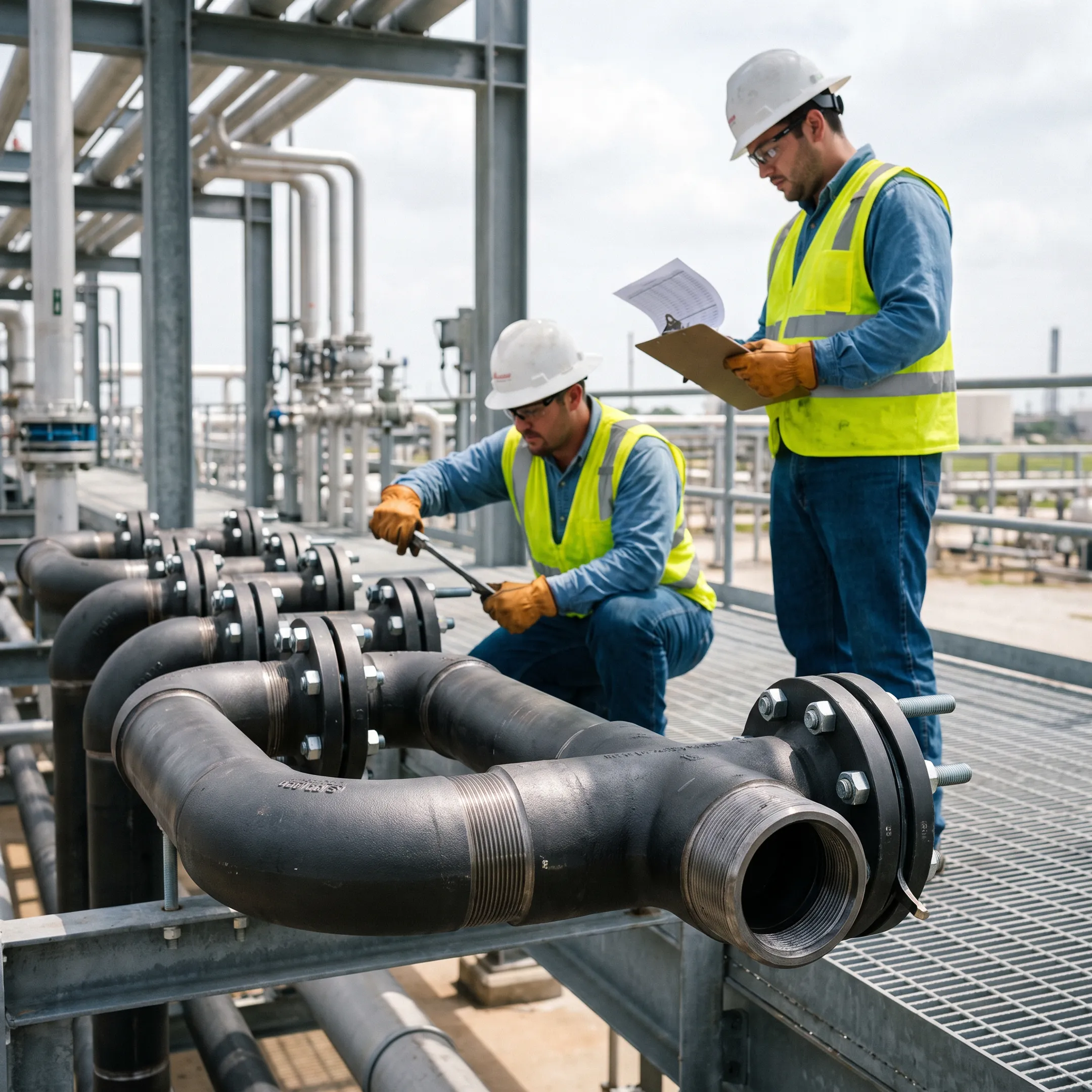 Process piping with forged fittings