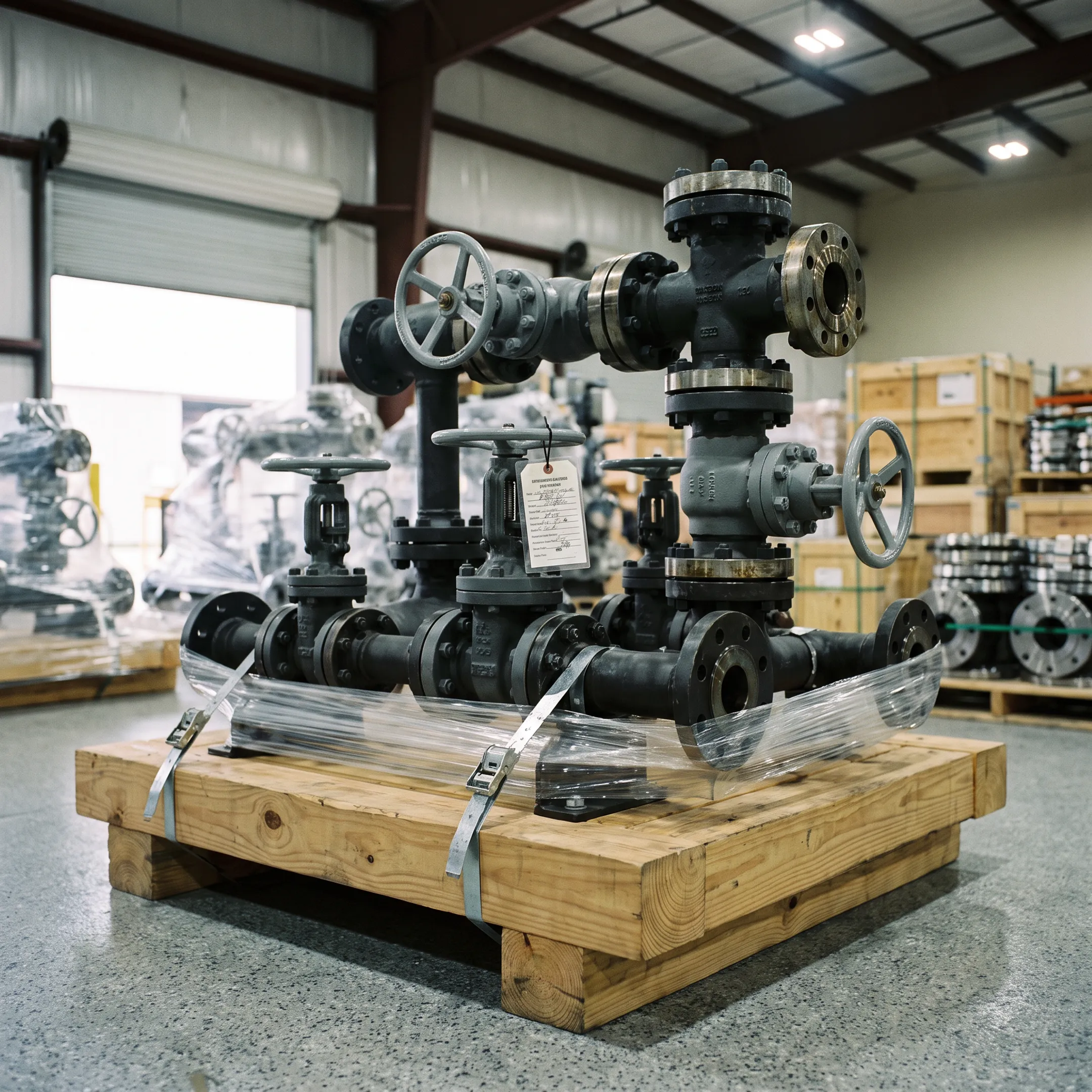 Skid assembly with forged fittings