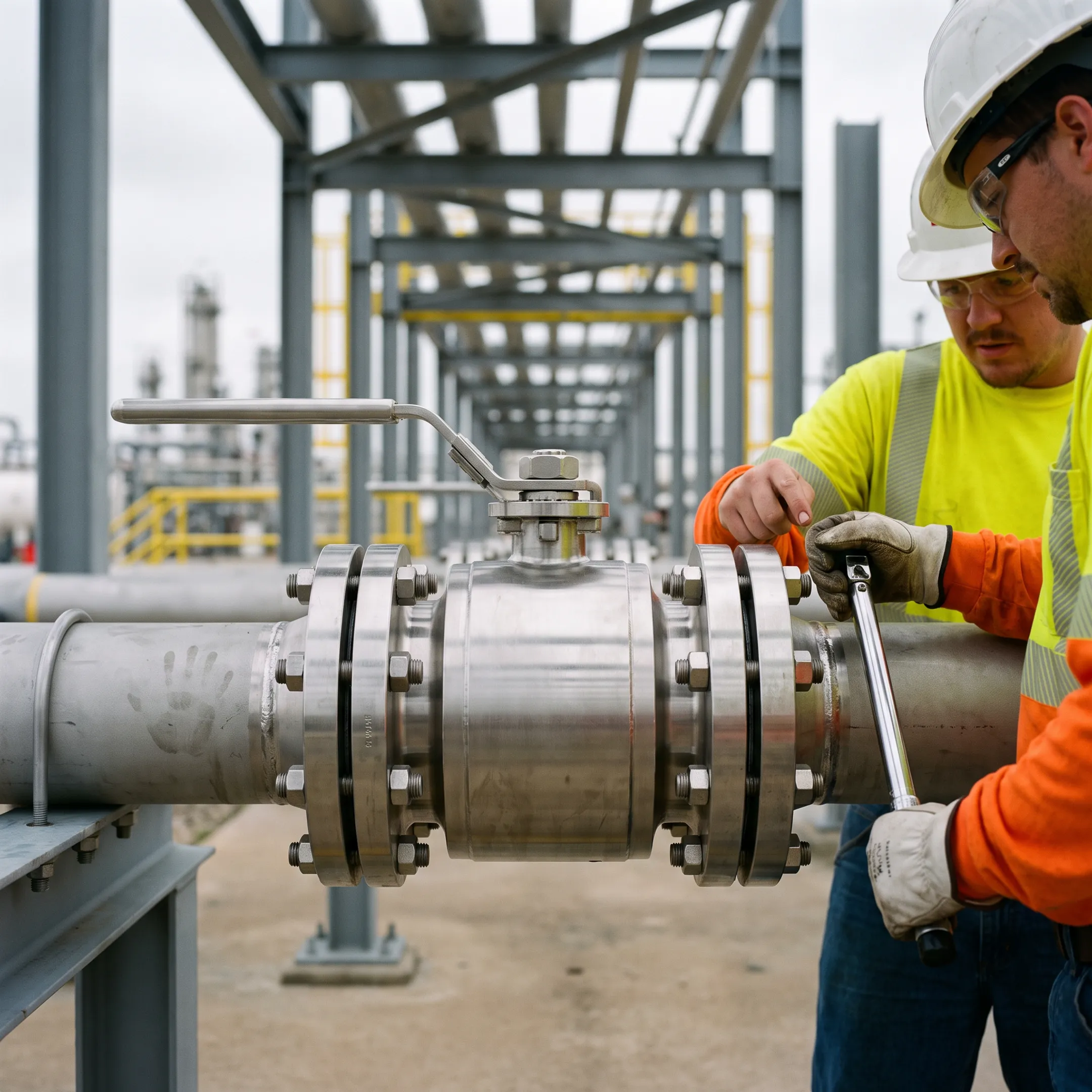 Oil and gas valve application