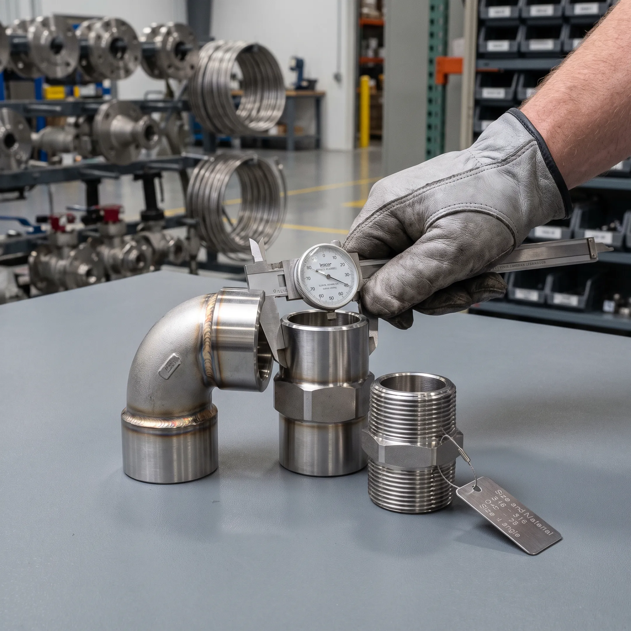 High-pressure industrial piping fittings