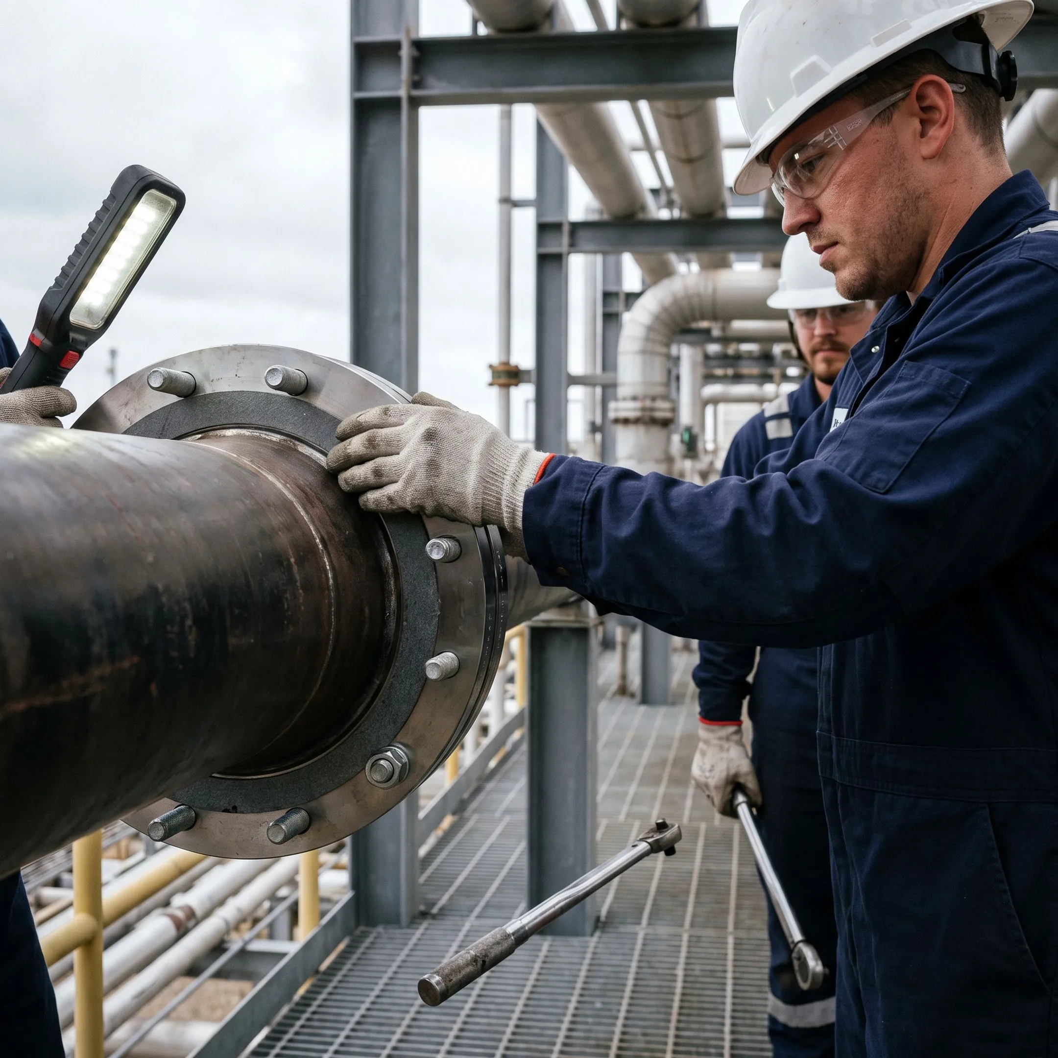 Manufacturing flange gasket application
