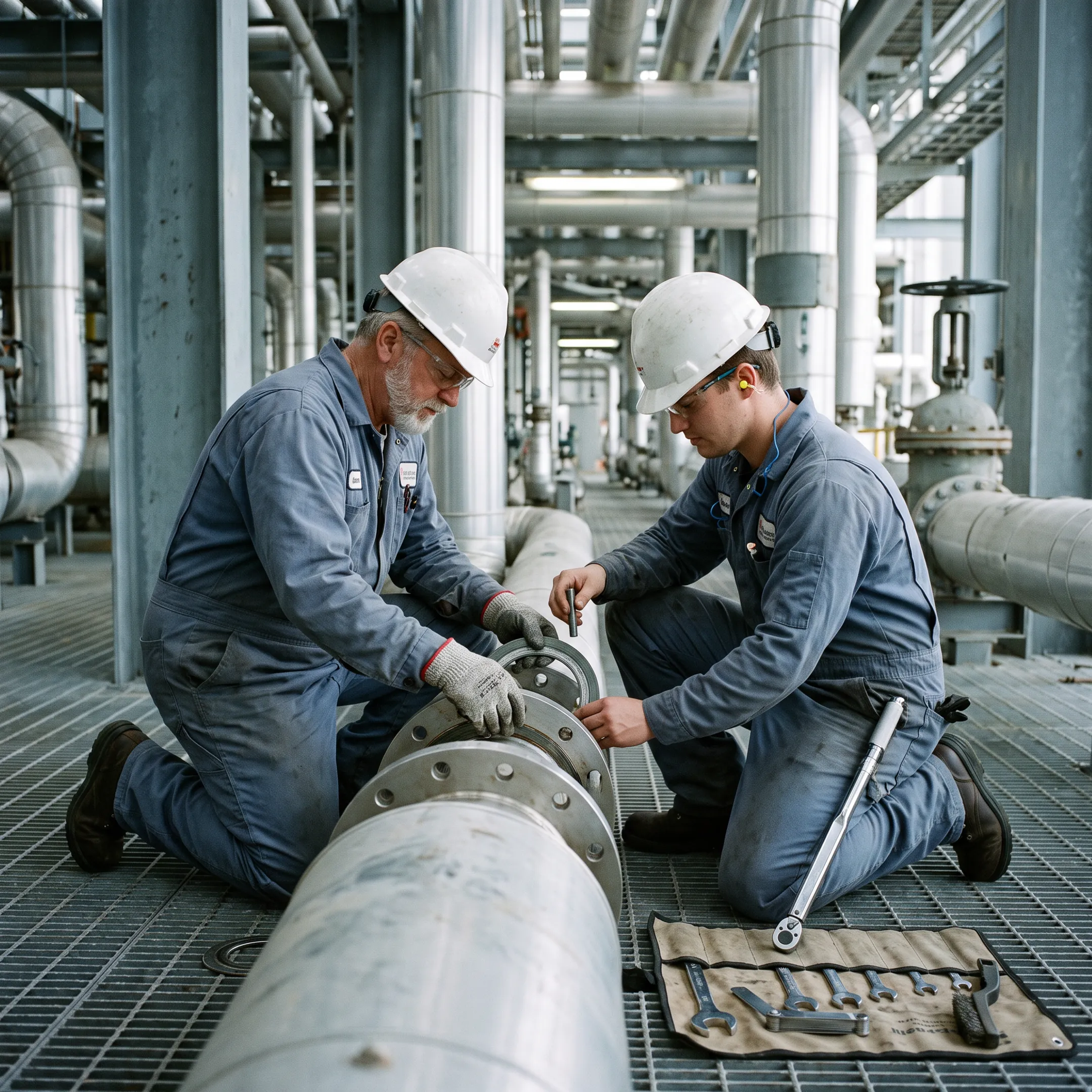 Petrochemical flange gasket application