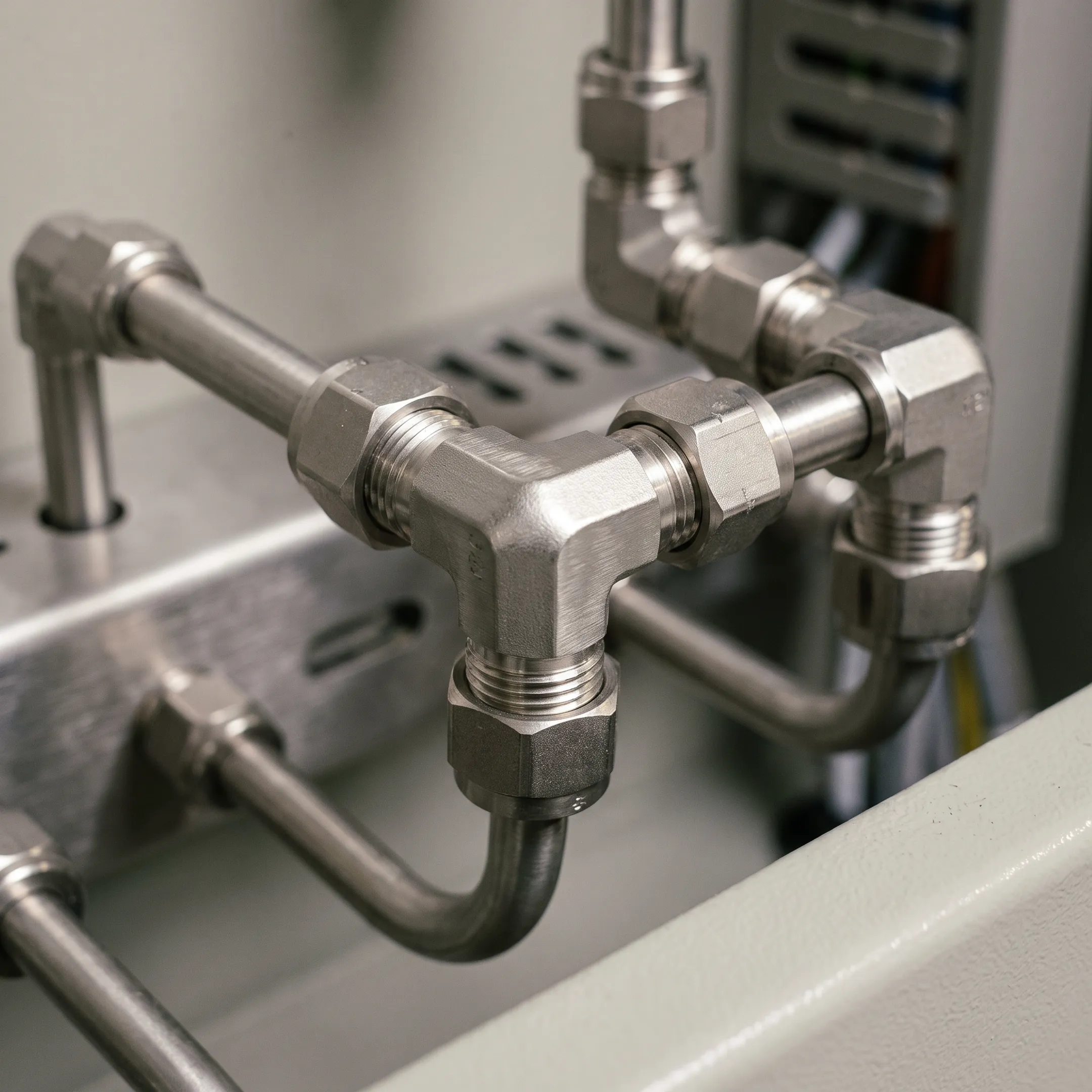 Instrumentation system with stainless steel elbows