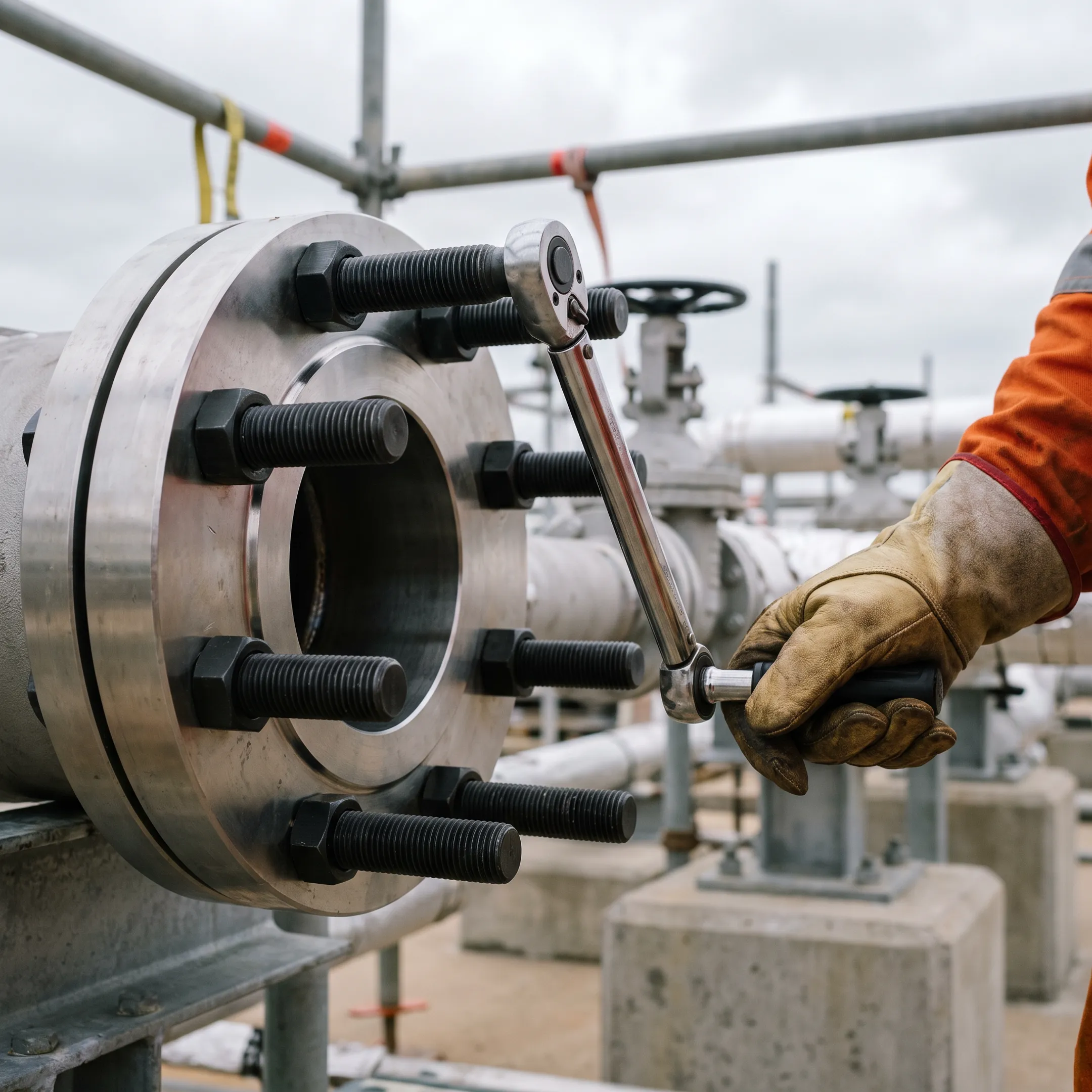 Refinery maintenance with alloy steel bolts