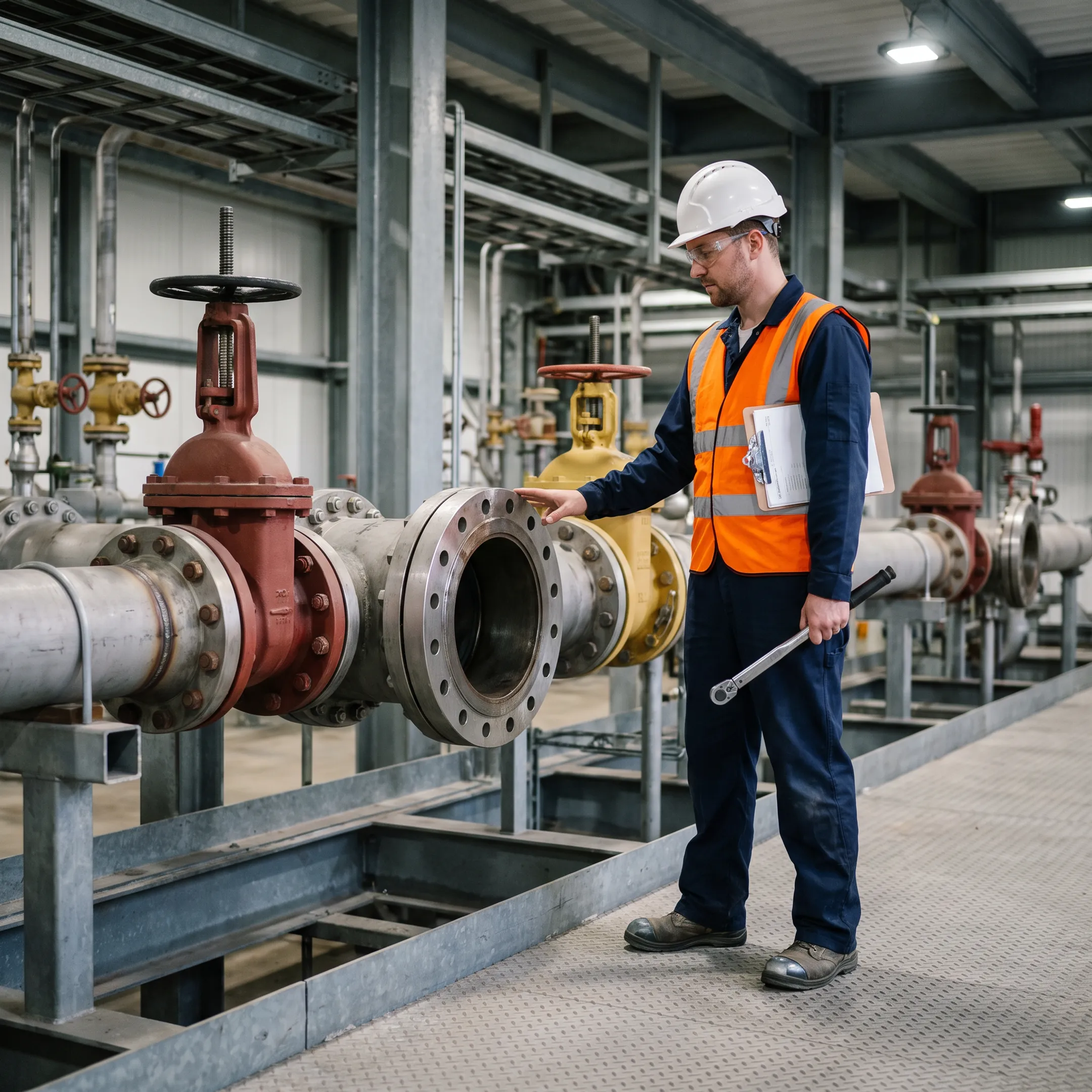 Industrial piping flanges