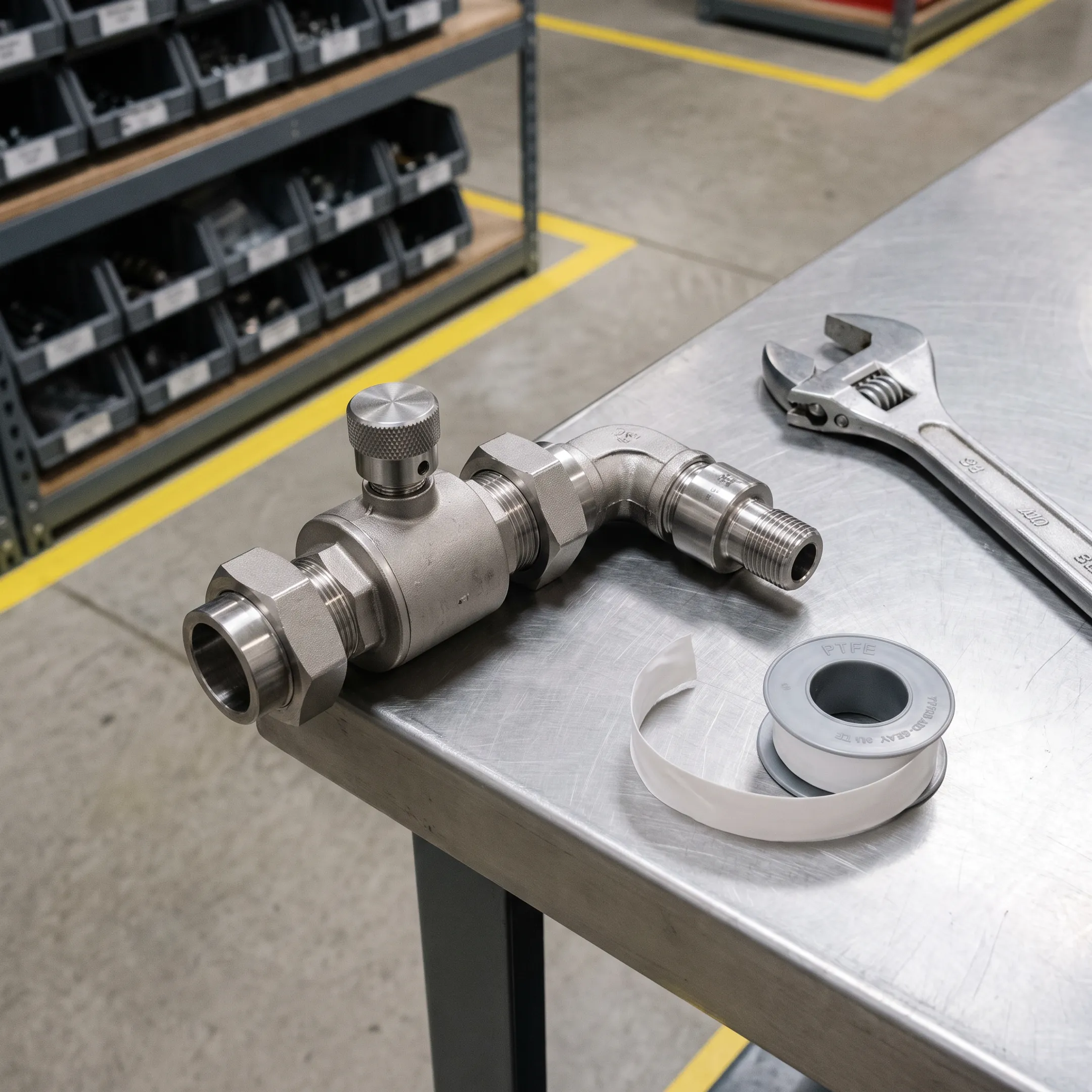 High-pressure industrial piping