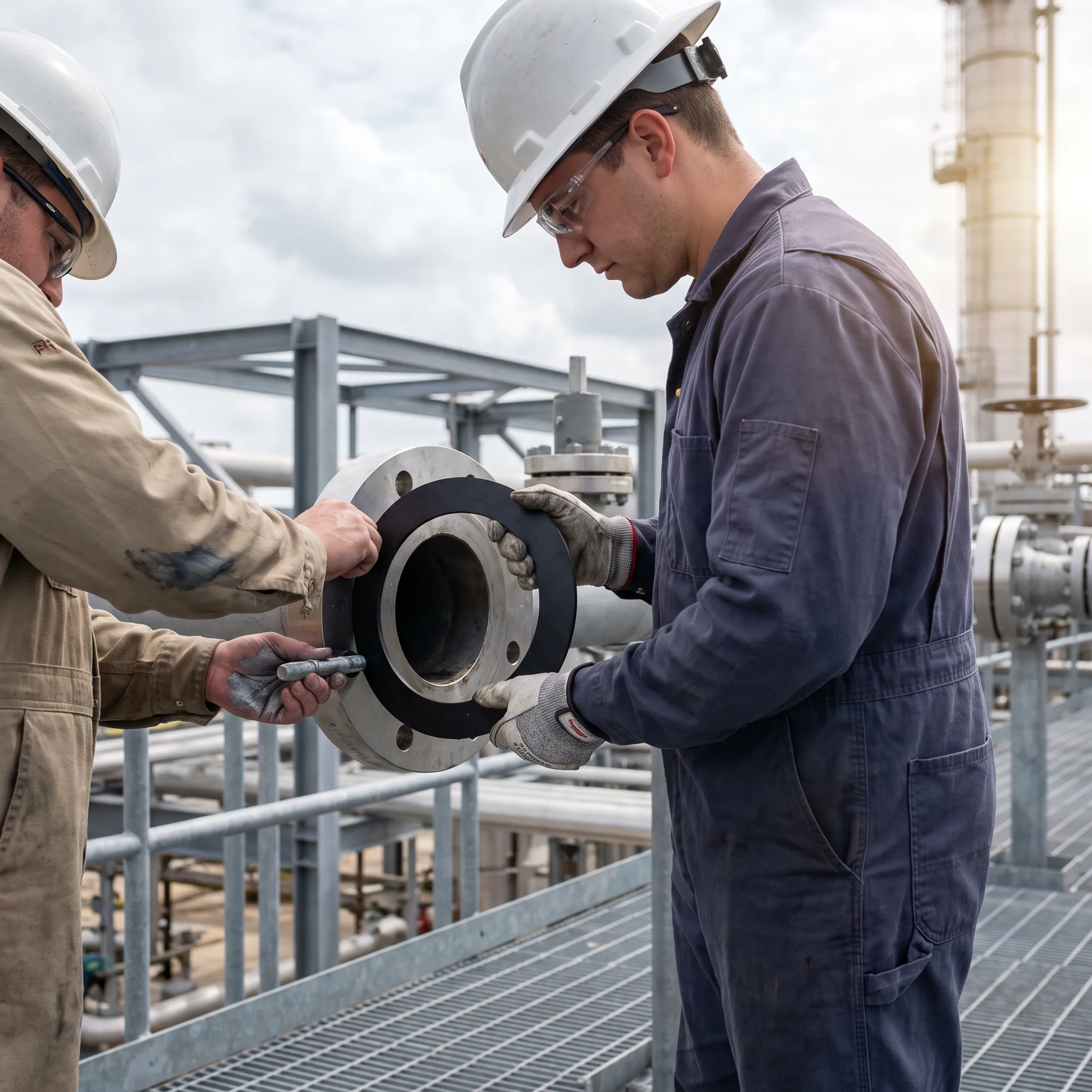 Petrochemical flange gasket application
